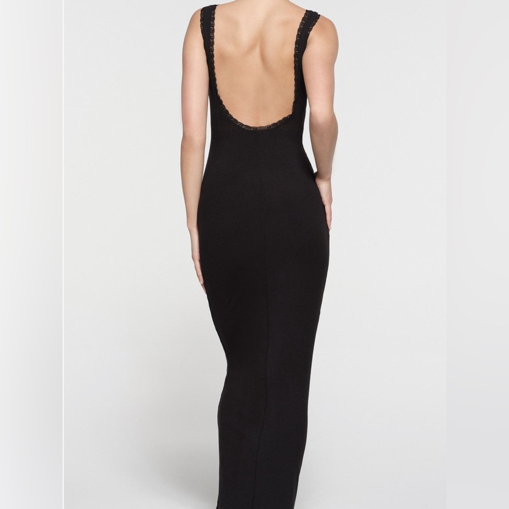 Elegant Black Skims lounge dress